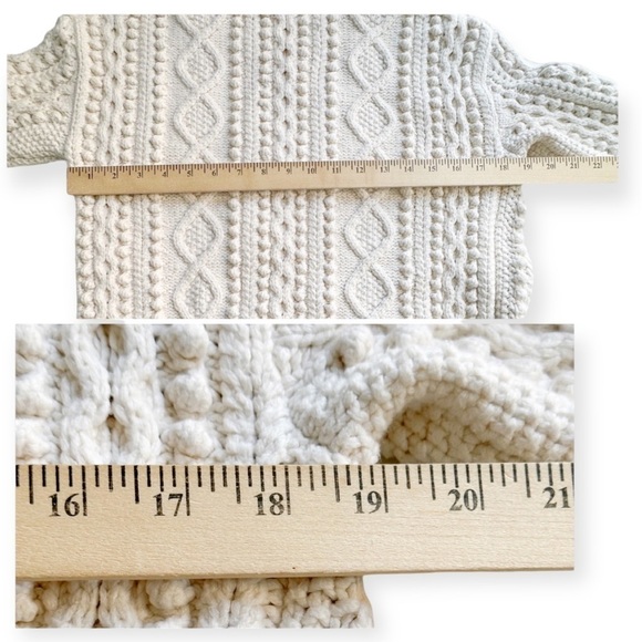 3.1 Phillip Lim cotton blend cable knit side zip sweater, Size XS, Ivory - Picture 13 of 14